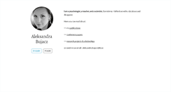 Desktop Screenshot of aleksandrabujacz.com